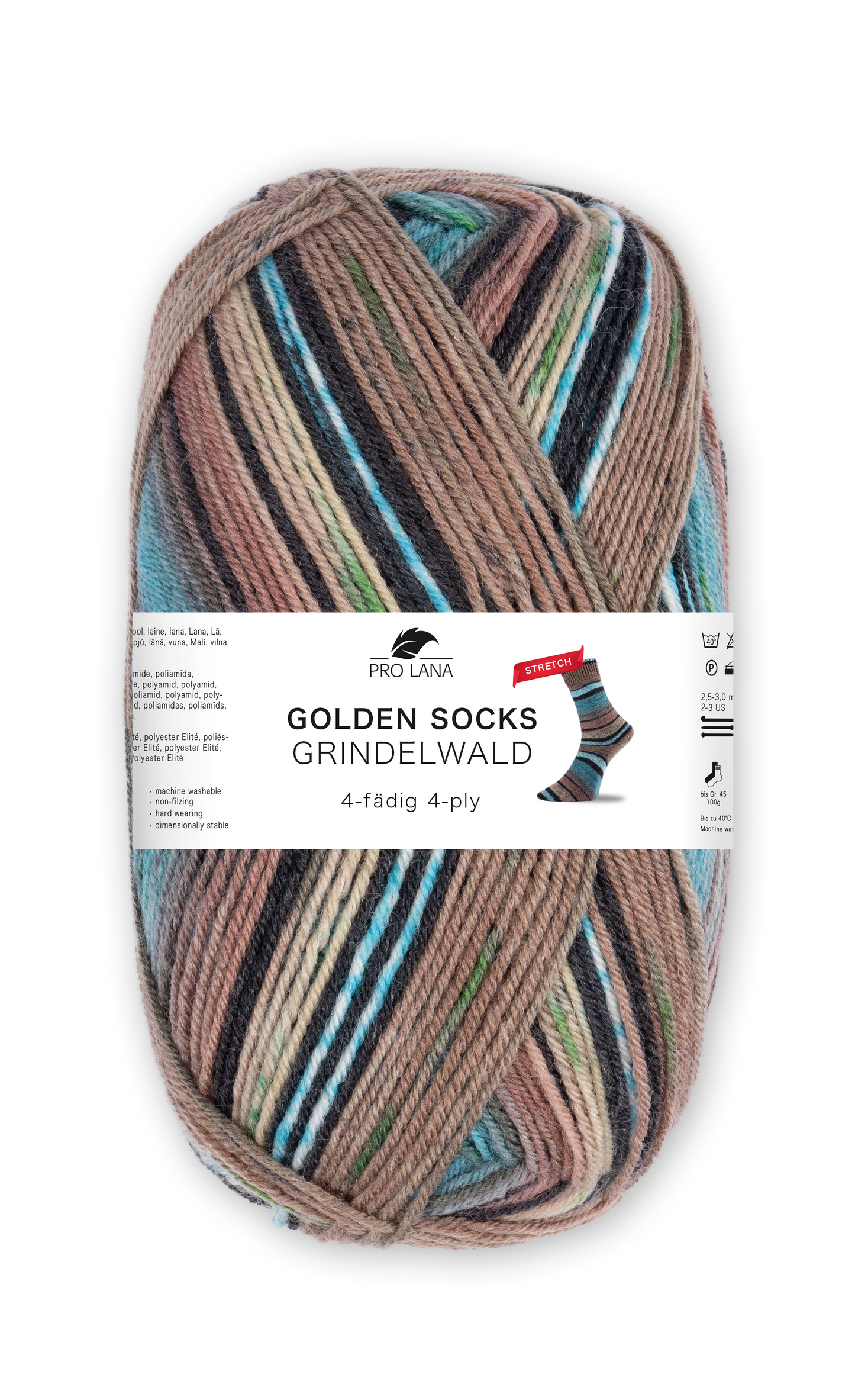 Golden Socks Grindelwald Stretch von Pro Lana