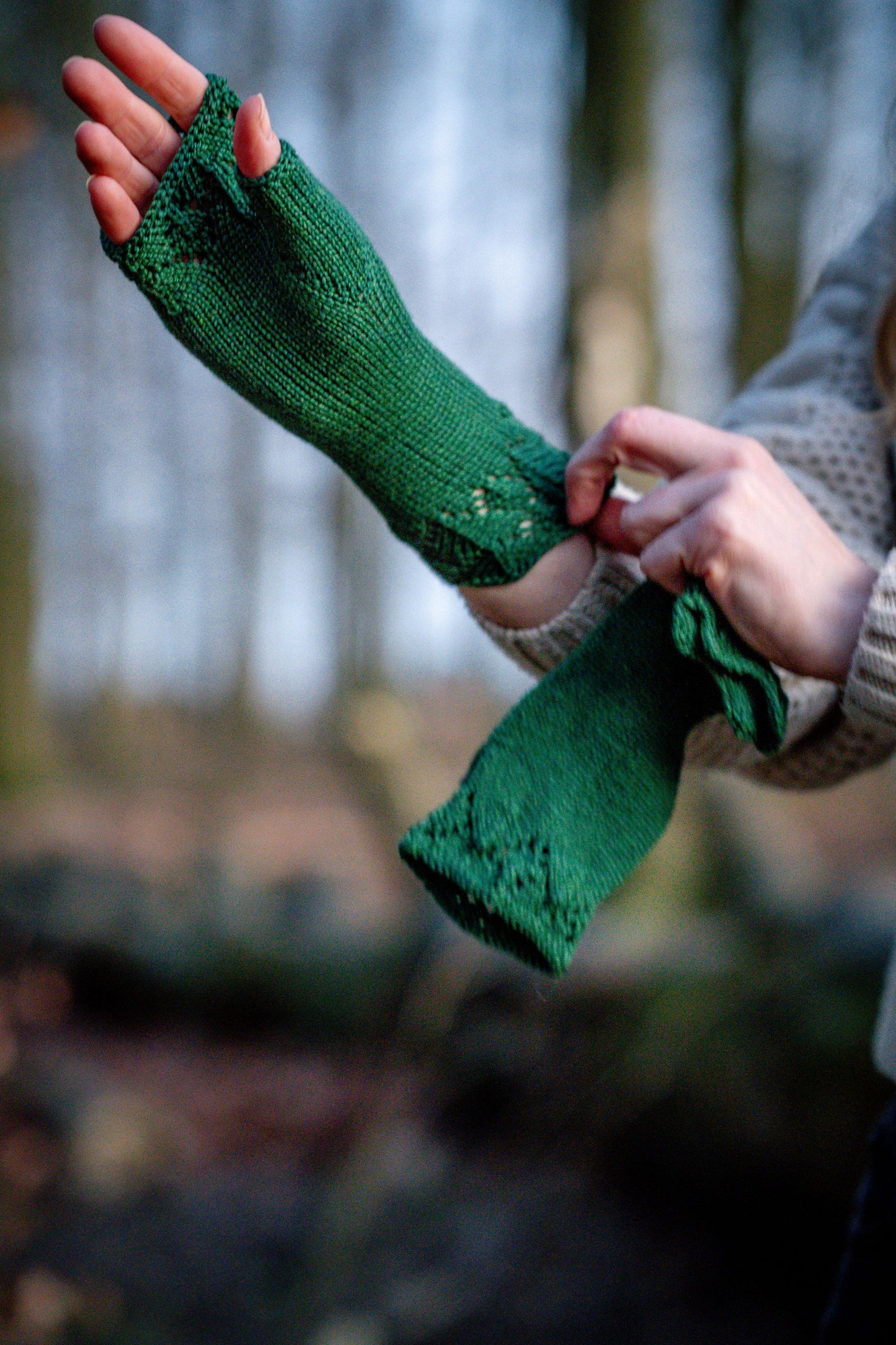 Anleitung Leah Stulpen von Strickwetter