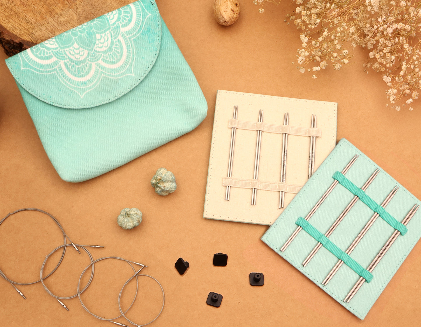 KnitPro Mindful Petite Midi-Set – austauschbare Rundstricknadeln für feine Projekte