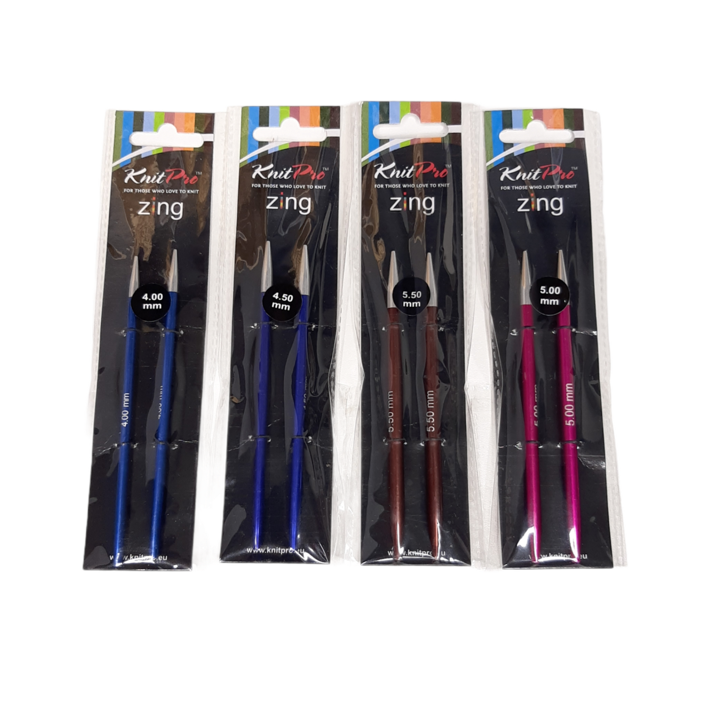kurze Nadelspitzen Zing (10 cm) von Knit Pro