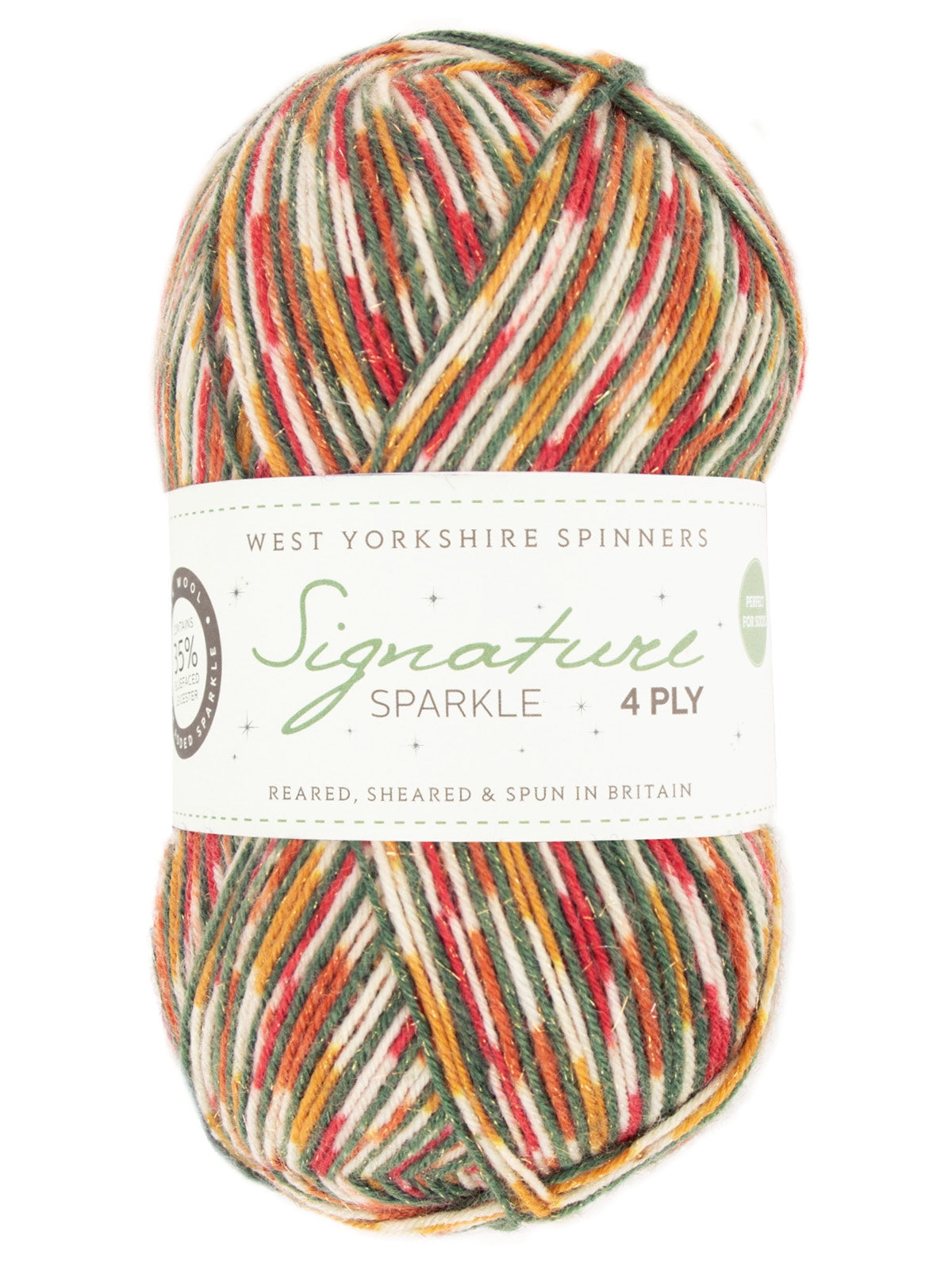 Signature Sparkle (Glitzer) Christmas Collection 4fach von West Yorkshire Spinners
