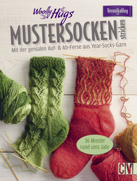Woolly Hugs Mustersocken stricken von Veronika Hug