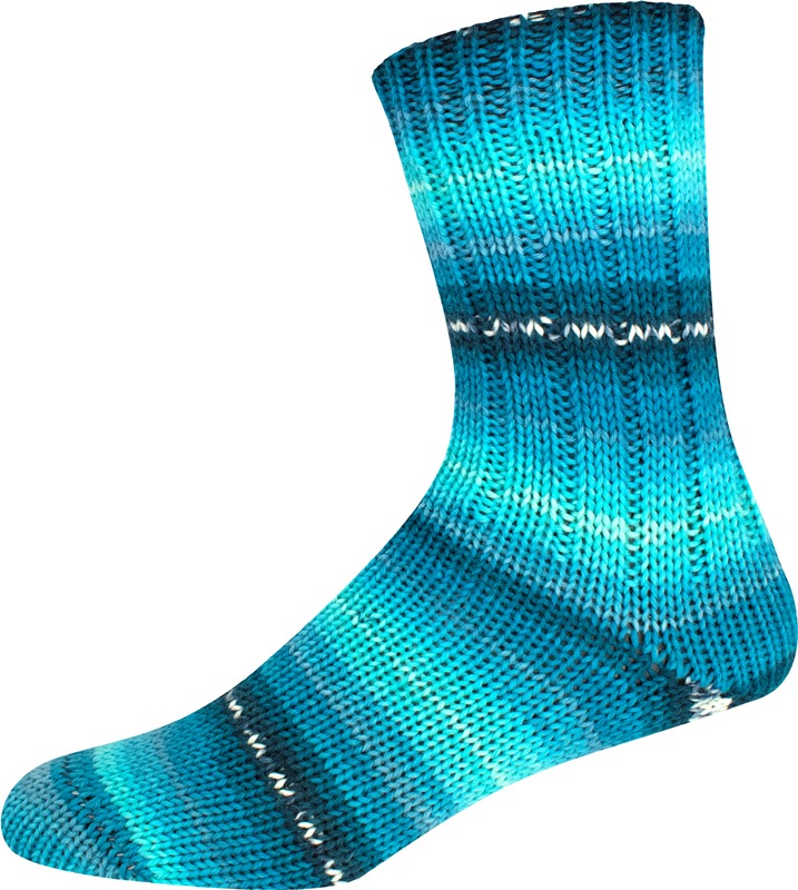 Online Supersocke Merino Color 6-Fach Sort. 342