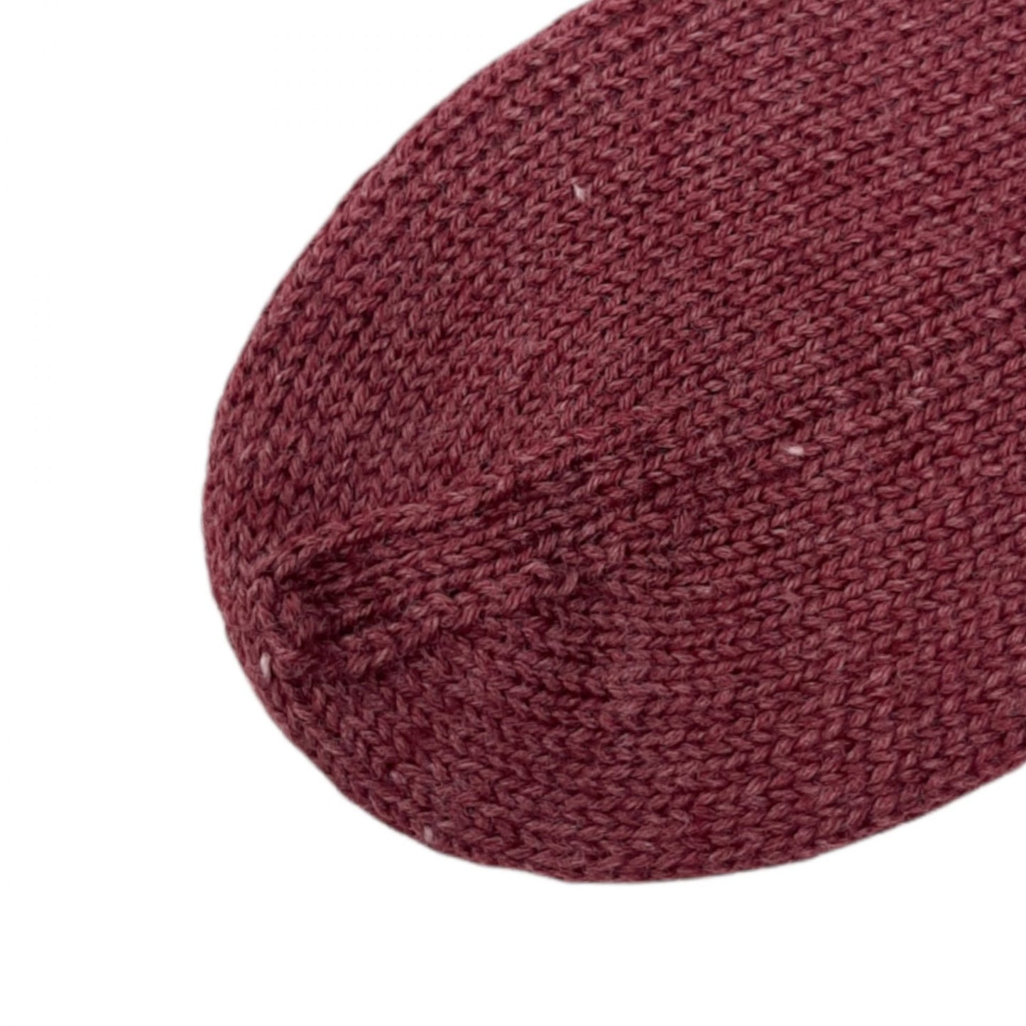 Handgestrickte Sneakersocken mit Viskoseanteil, bordeauxrot