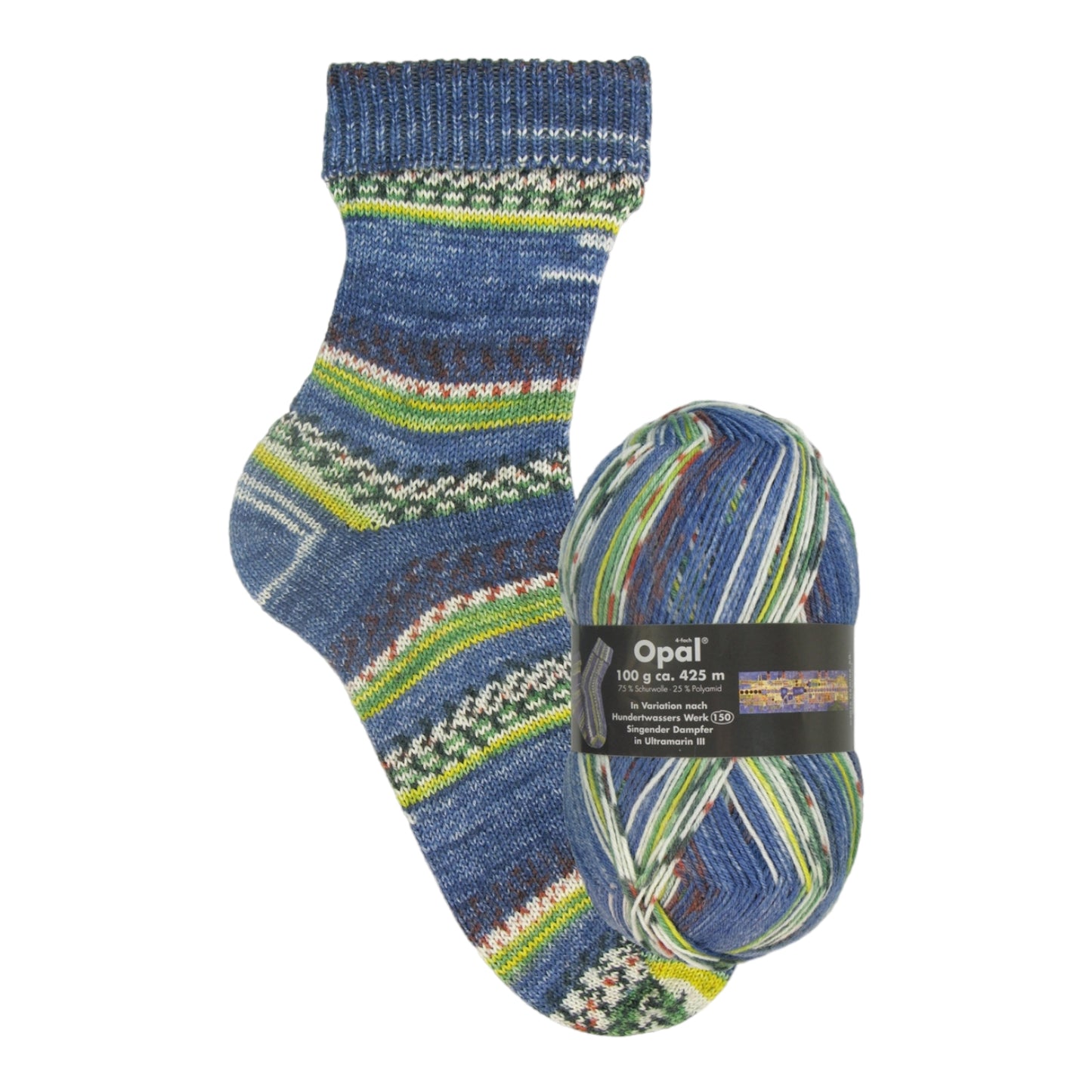 Sockenwolle Opal Hundertwasser