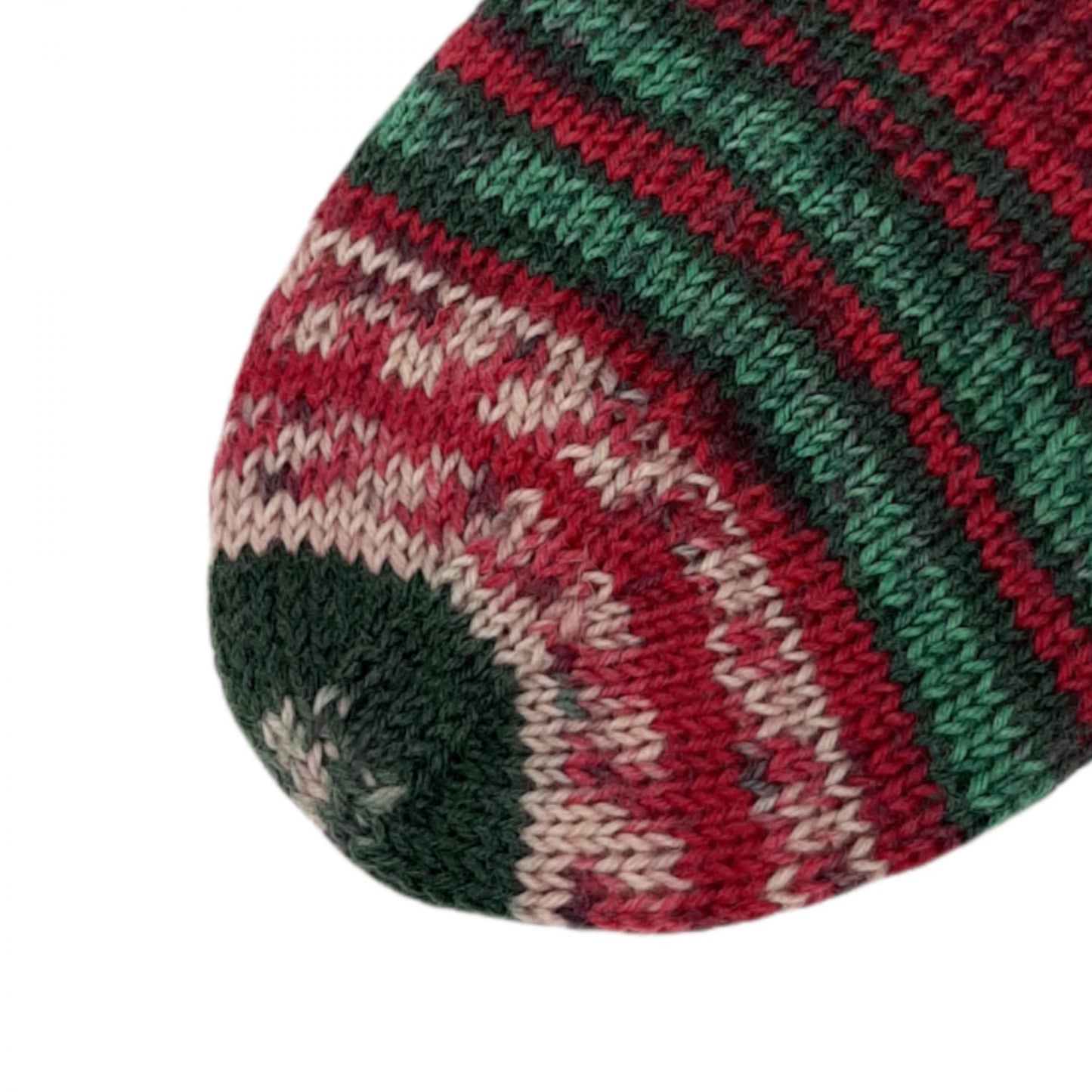 Handgestrickte Sneakersocken Weihnachten