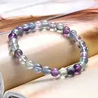 Armband, Fluorit, 06mm Kugeln, 15cm (für Kinder)