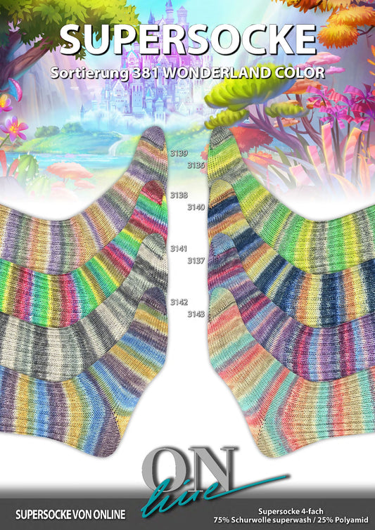 Fertigsocken Wonderland Color Sort. 381 von Online