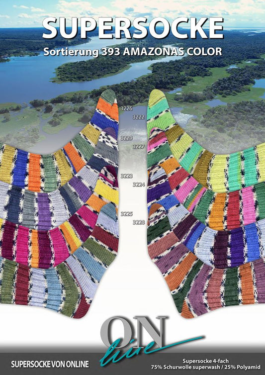Sockenwolle Supersocke Merino Extrafein Color Sort. 404 von Online