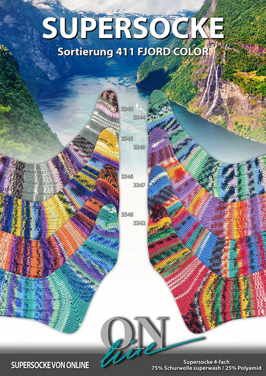 Supersocke Fjord Color Sortierung 411 von Online
