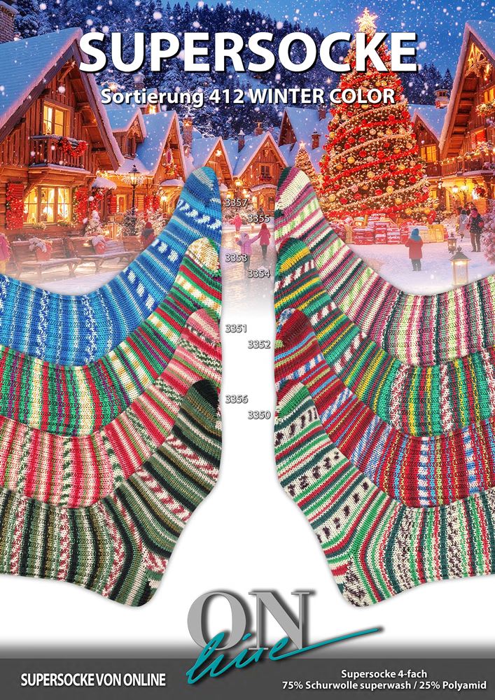 Supersocke Winter Color Sortierung 412 von Online
