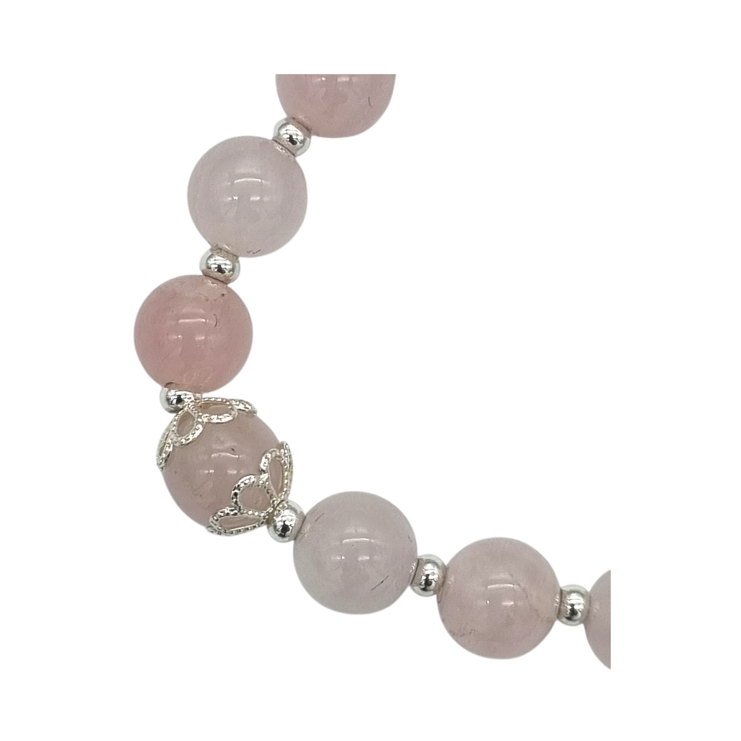 Rosenquarz Edelsteinarmband 8,5 mm – Liebe & Harmonie
