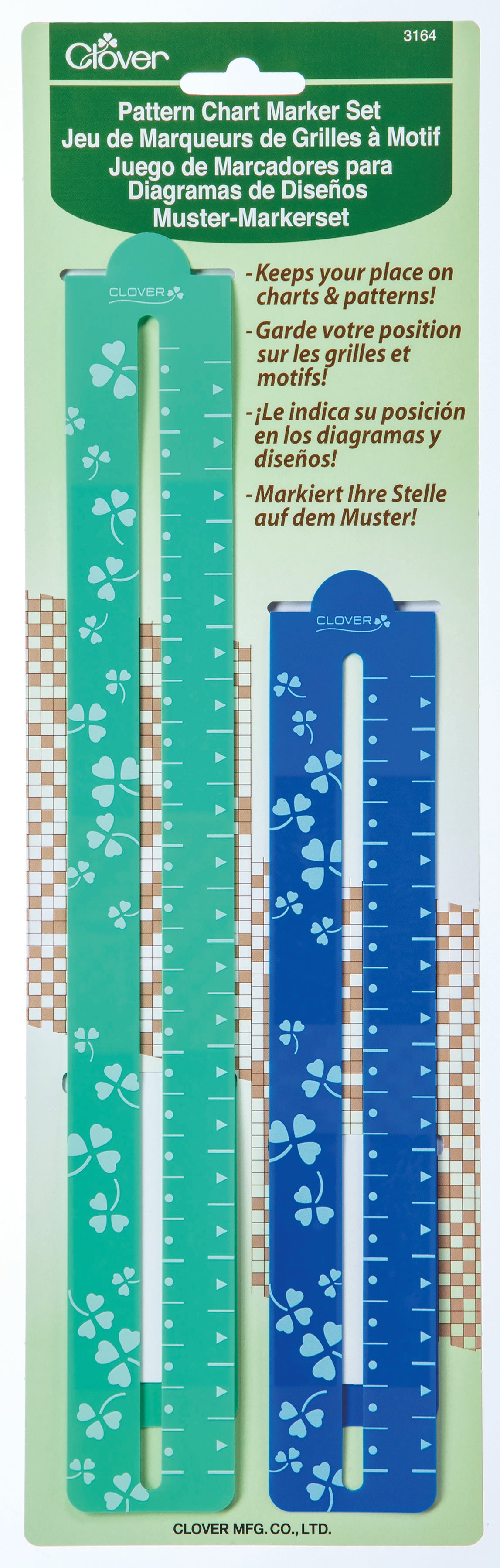 Mustermarker Set blau und grün von Clover