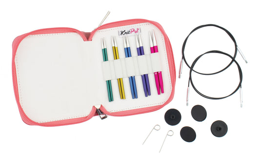KnitPro Zing Starter-Set – austauschbare Rundstricknadeln 10 cm