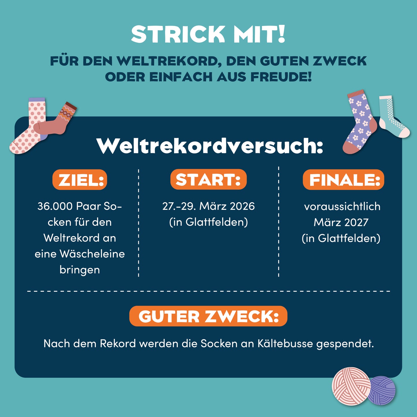 Weltrekord-Sockenwolle von Woolly Hugs