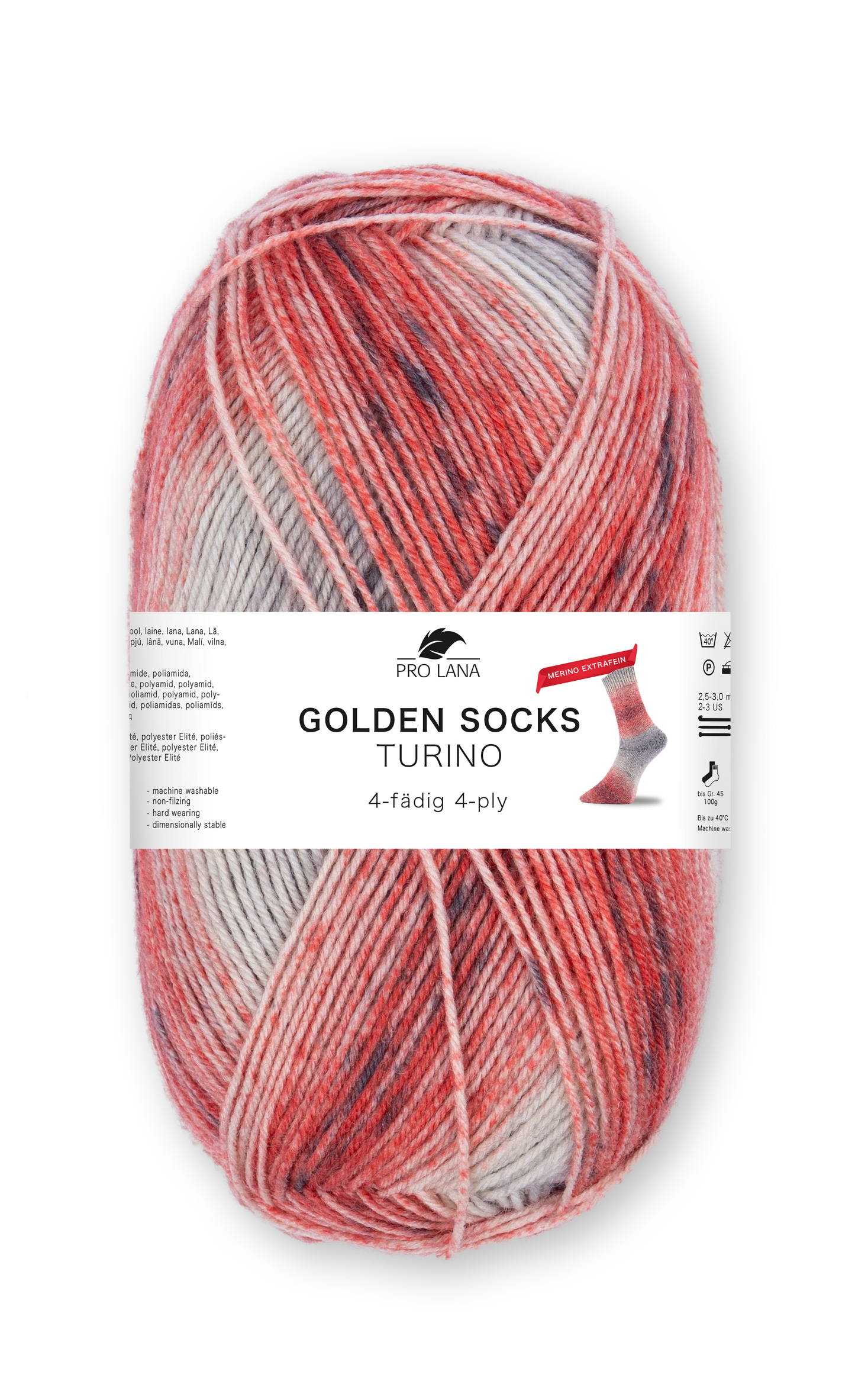 Golden Socks Turino Merino Extrafein 4-fach von Pro Lana