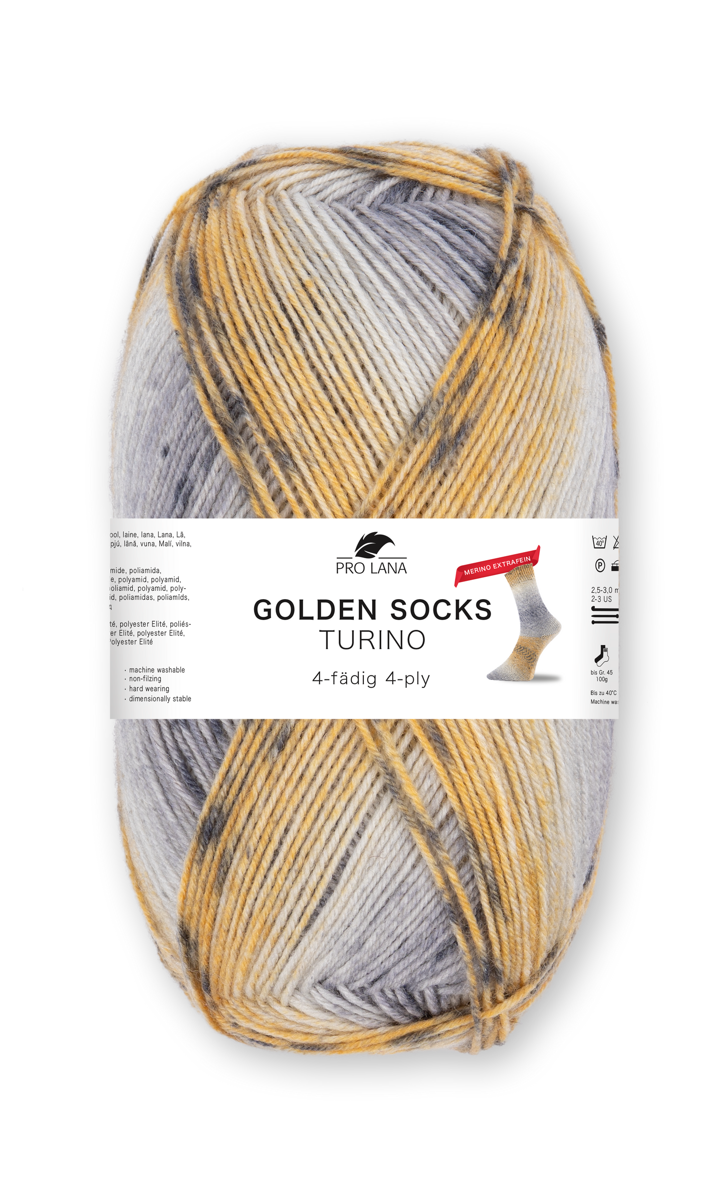 Golden Socks Turino Merino Extrafein 4-fach von Pro Lana
