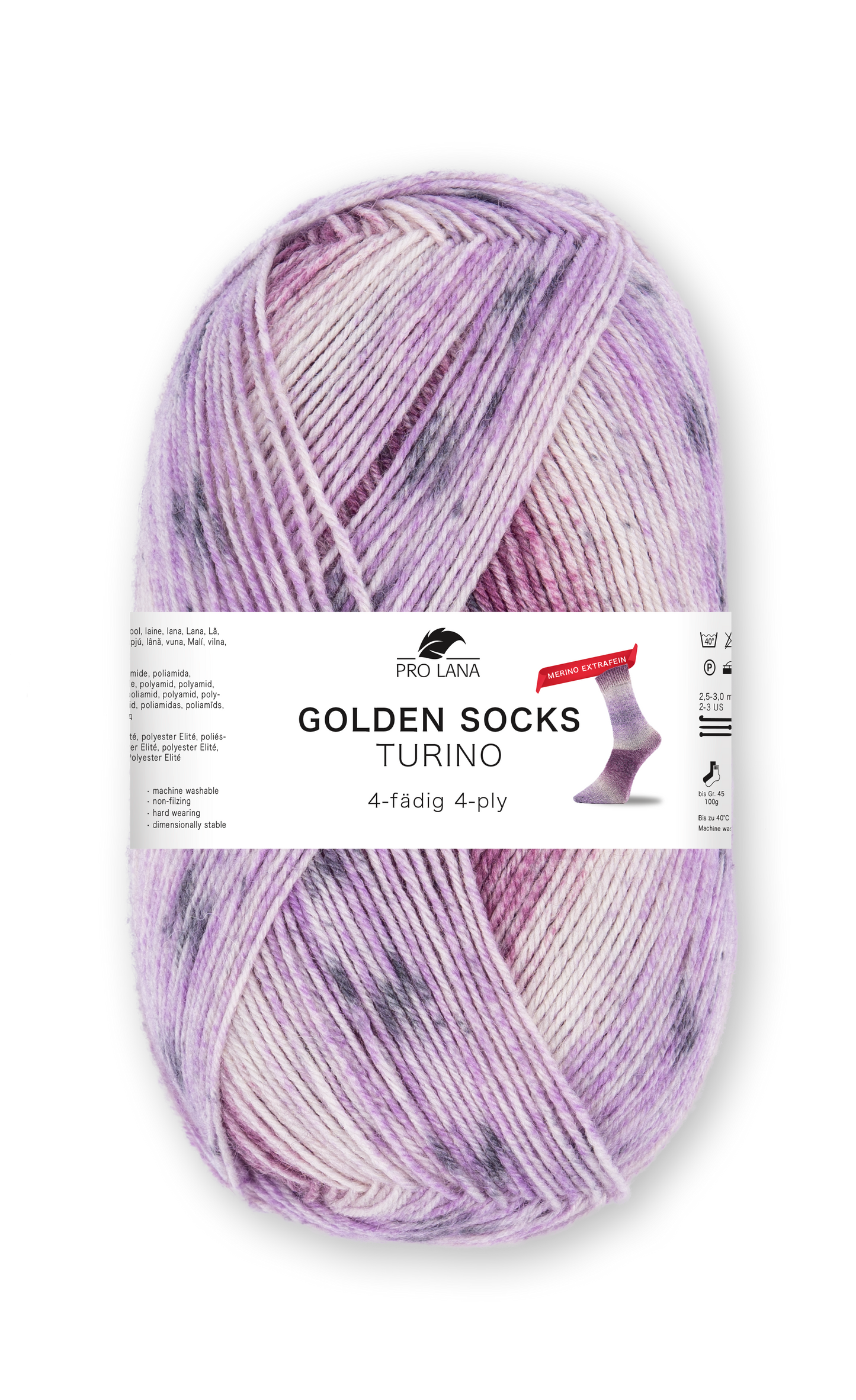 Golden Socks Turino Merino Extrafein 4-fach von Pro Lana