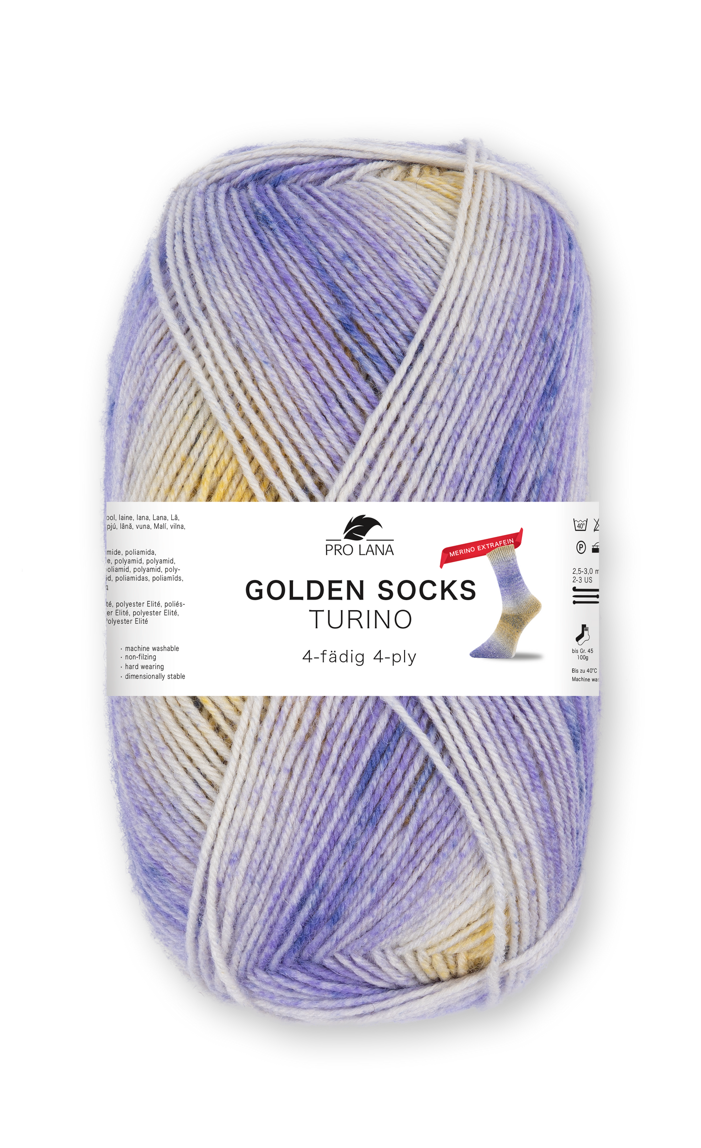Golden Socks Turino Merino Extrafein 4-fach von Pro Lana