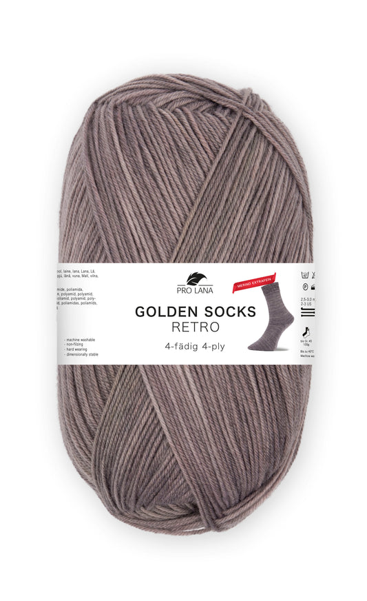 Sockenwolle Golden Socks Retro Merino extrafein von Pro Lana