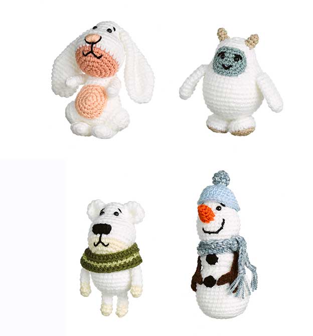 winterliche Wollowbies - Amigurumis für die Winterzeit häkeln von Jana Ganseforth