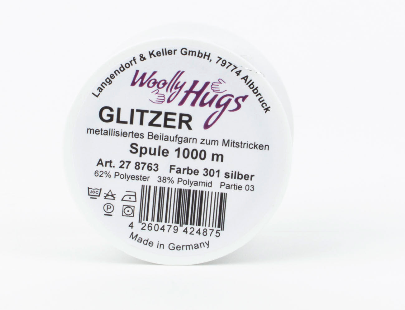 Glitzer (Beilauffaden) von Woolly Hugs