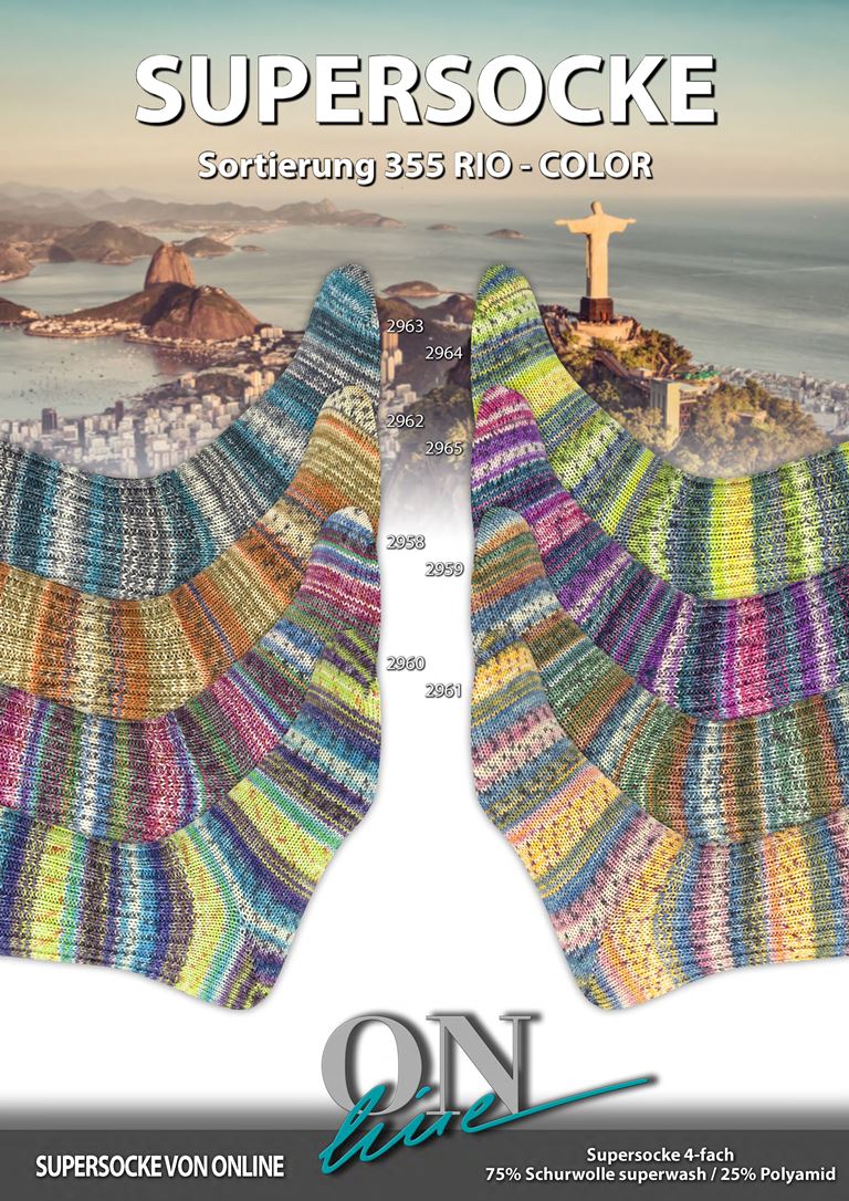 Supersocke Rio-Color Sortierung 355 von Online