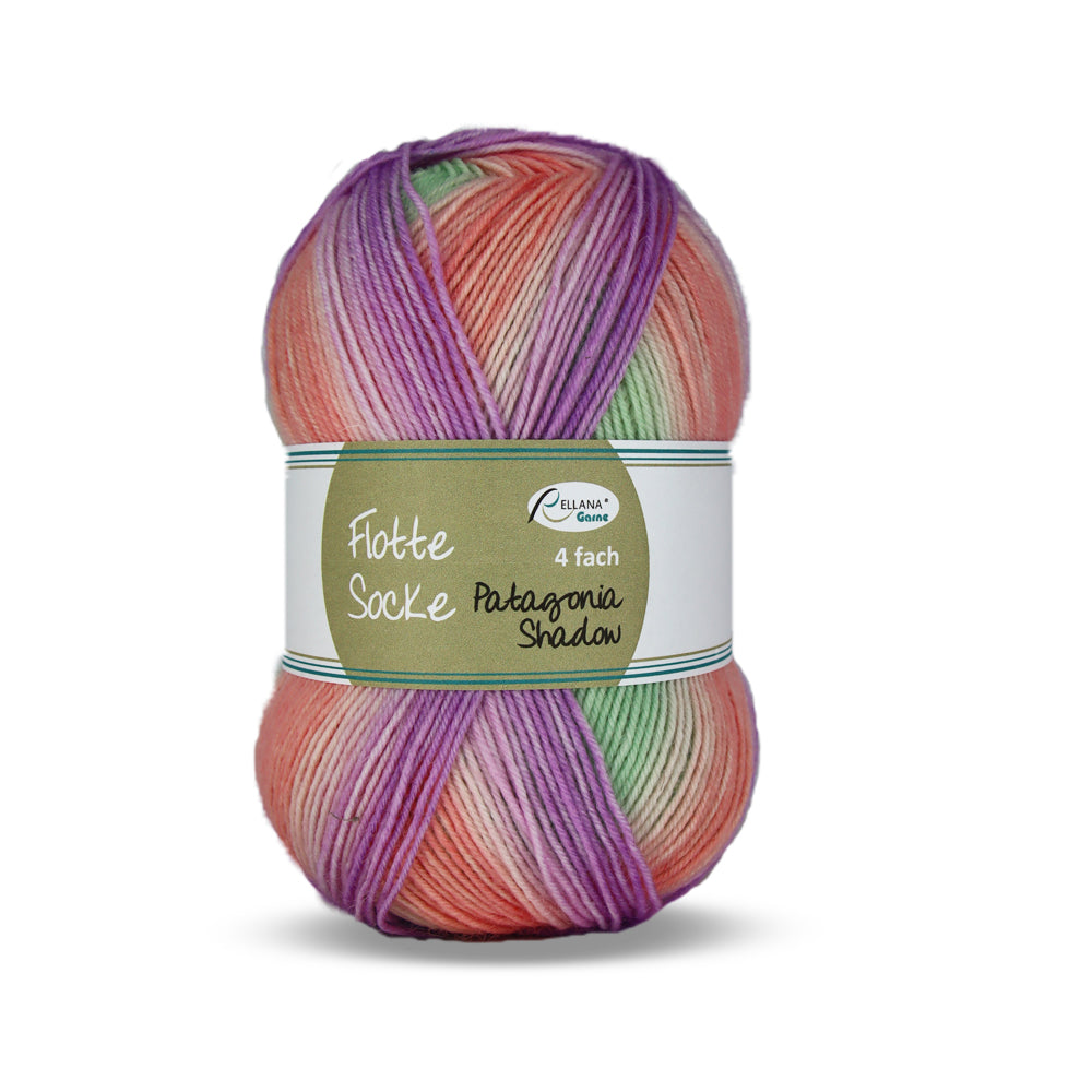 Sockenwolle Flotte Socke 4f. Patagonia Shadow von Rellana