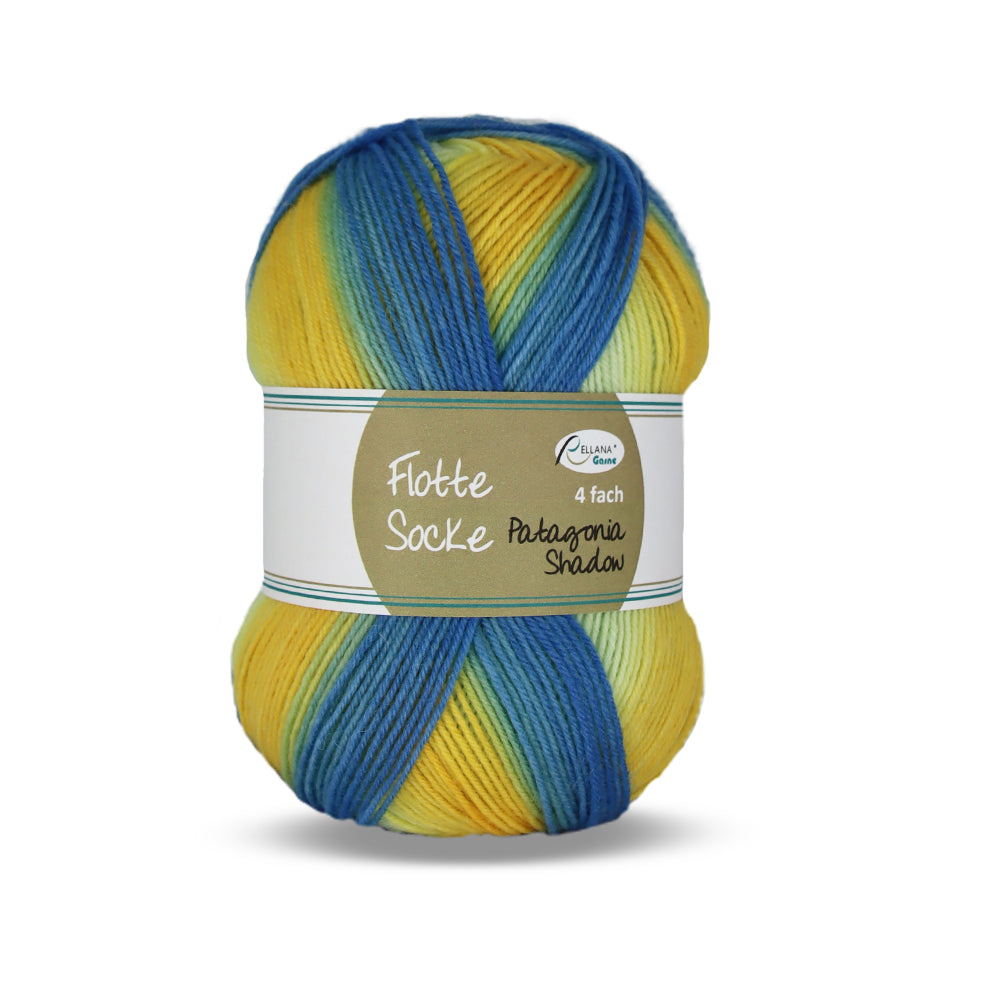 Sockenwolle Flotte Socke 4f. Patagonia Shadow von Rellana