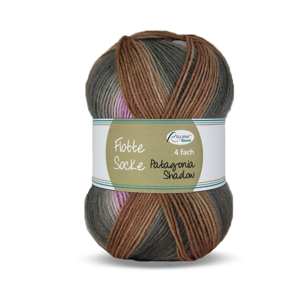 Sockenwolle Flotte Socke 4f. Patagonia Shadow von Rellana