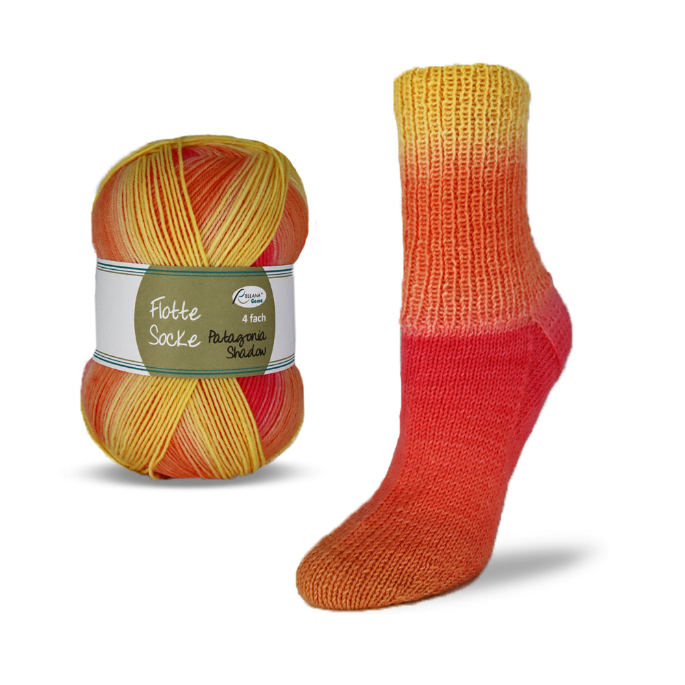 Sockenwolle Flotte Socke 4f. Patagonia Shadow von Rellana