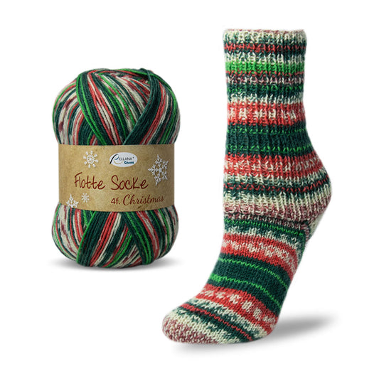 Sockenwolle Christmas 2023 4-fach mit oder ohne Glitzer oder 6-fach