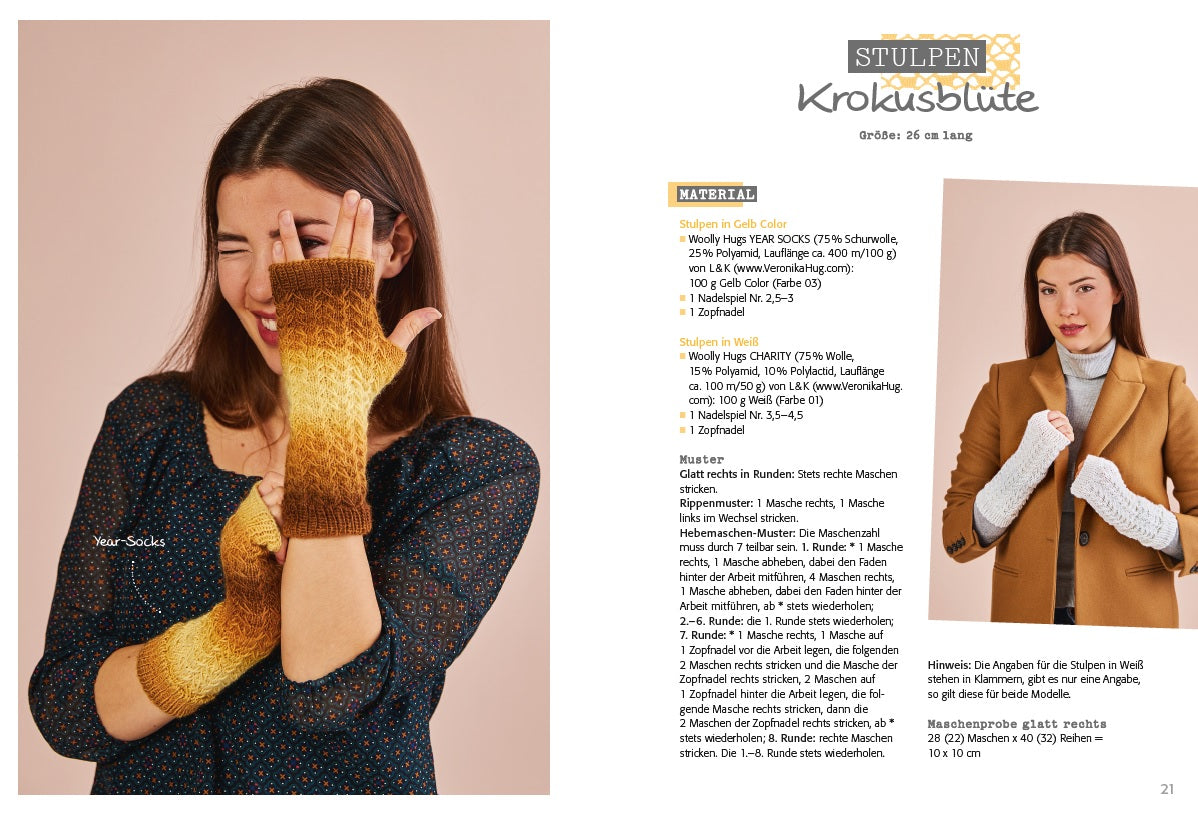 Woolly Hugs Handschuhe & Stulpen stricken von Veronika Hug